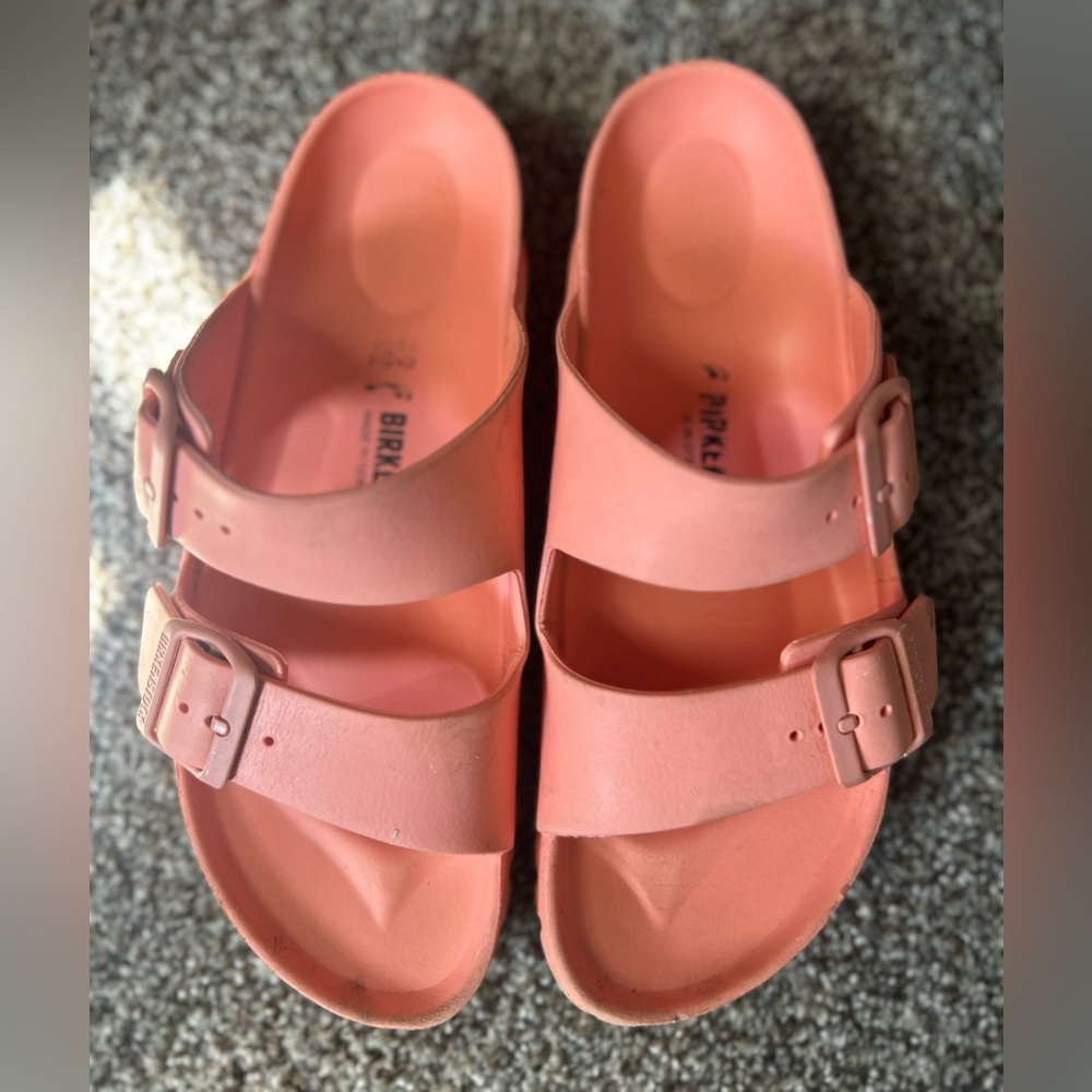 Coral Rubber Birkenstocks